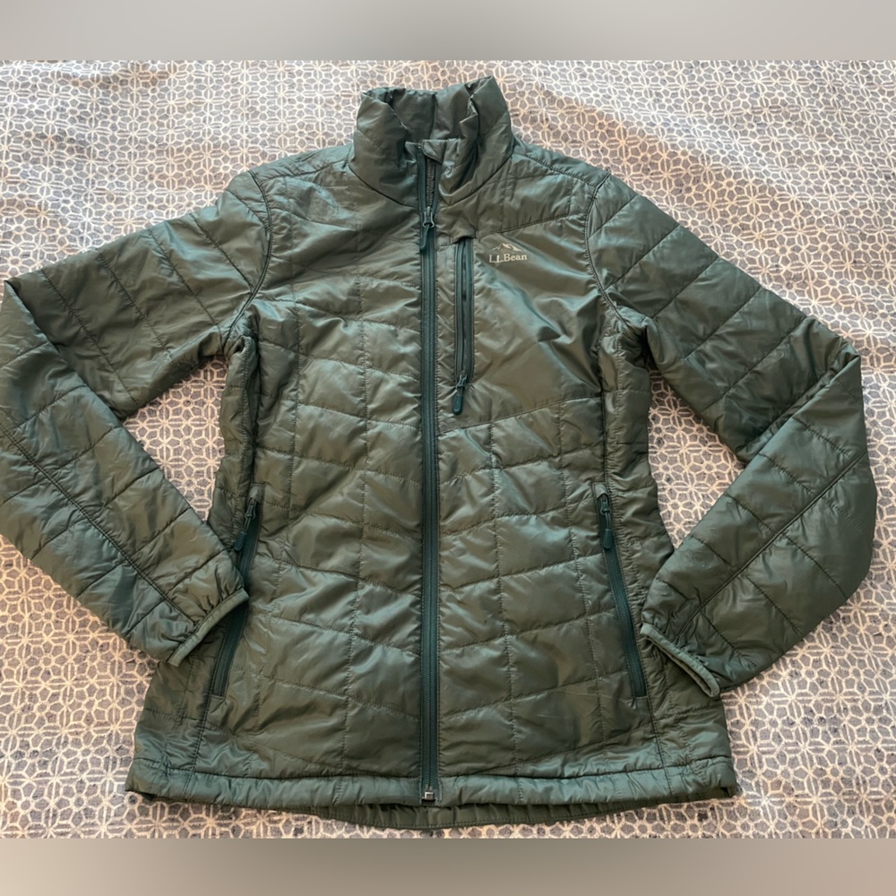 L.L.Bean Women's PrimaLoft Packaway Jacket Juniper Green XXS